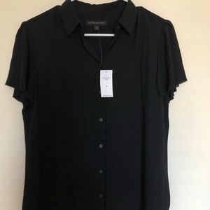 Banana Republic Flutter Sleeve Top